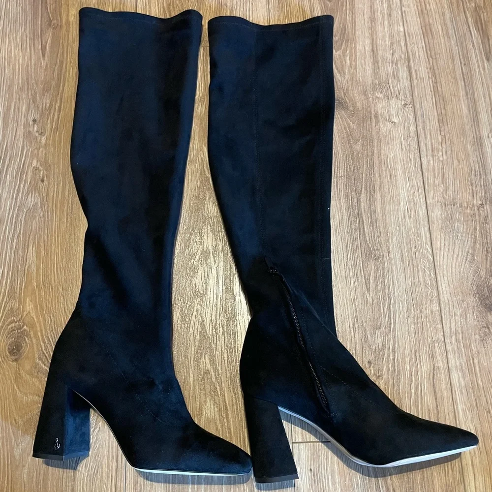 Sam Edelman Women's Cosette Over-The-Knee Boot Black Size 8.5